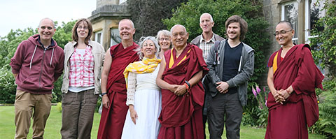 Photograph of staff and visitors at Land of Joy